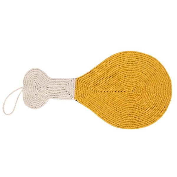 

cat toys chicken leg shape pet dog toy sisal scratch board kitten mat nail scraper sofa table protector grinding tools play