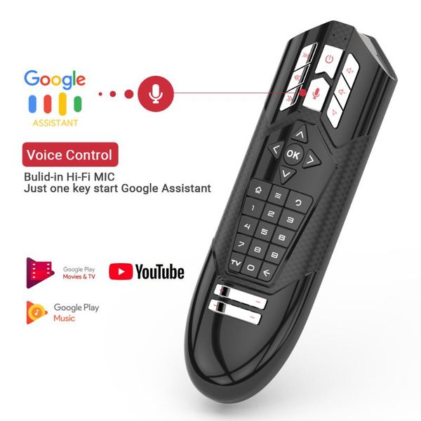 

remote controlers q1 air mouse 2.4g wireless gyro voice control ir learning for x96 h96 max android tv box vs g21 pro g30