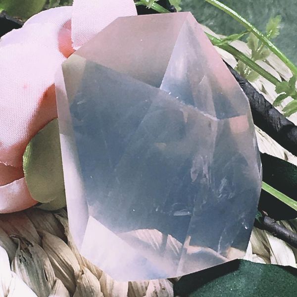 

rose quartz palm decorative objects & figurines