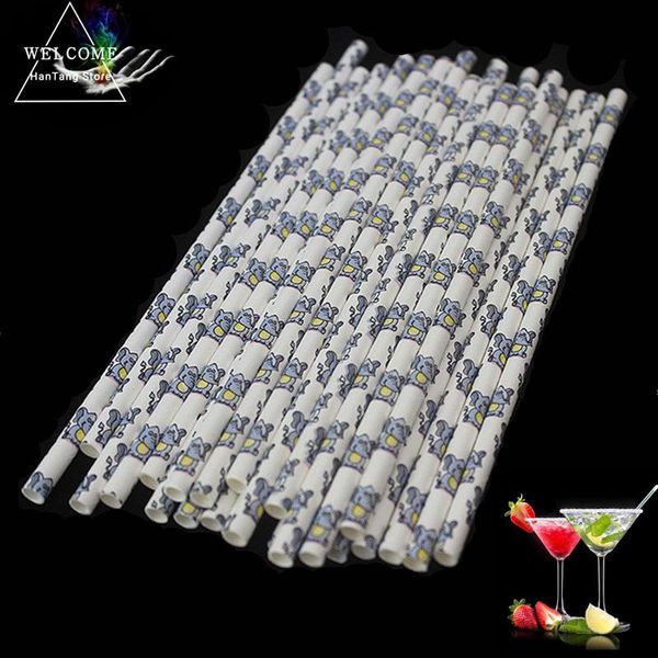 

packaging dinner service 25pcs/lot of degradable straw for birthday wedding decorative party decoration event supplies 6z-sh891