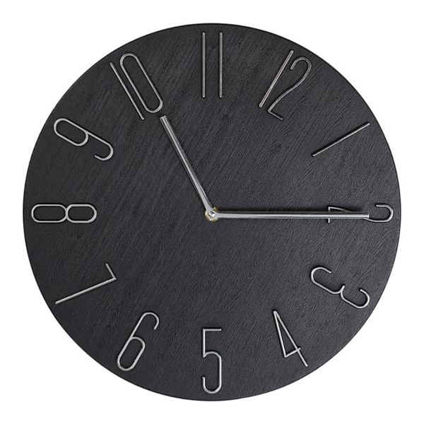 

wall clocks 12 inch decorative round clock battery operated home ornament