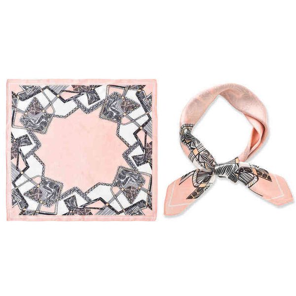 

scarves silk female korean version versatile silk spring and autumn thin fashion small square hair band decorative scarf summer, Blue;gray