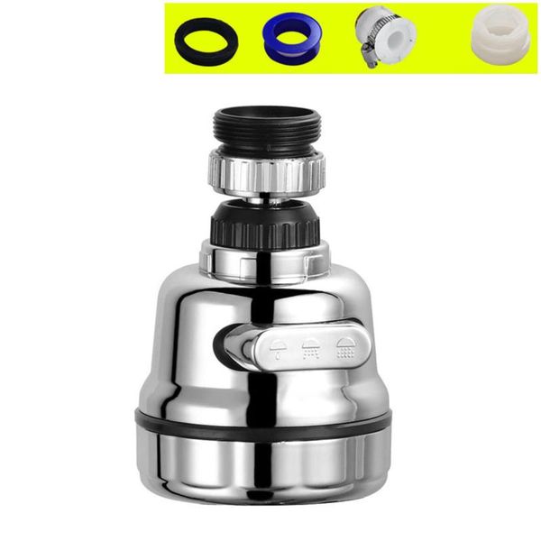 

kitchen faucets filter sprayer abs stainless steel splash-proof universal tap shower water 360 rotatable nozzle