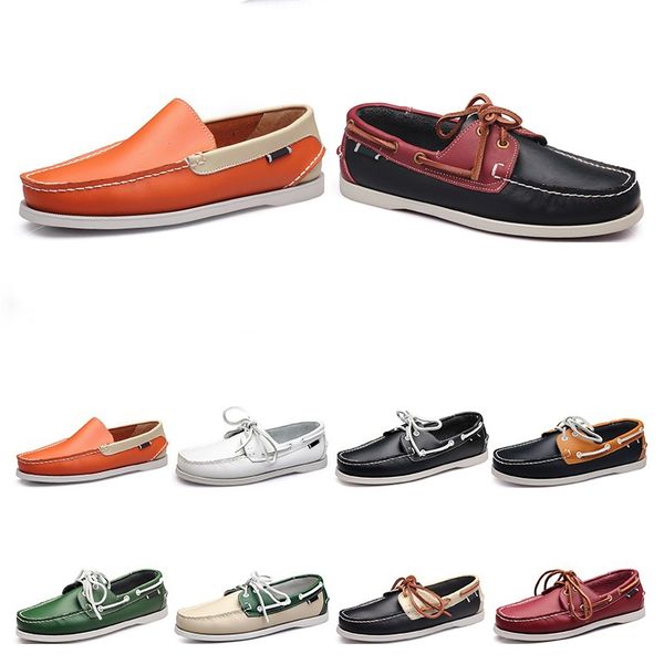 

171 mens casual shoes leather bape british style black white brown green yellow red fashion outdoor comfortable breathable