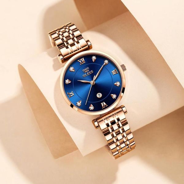 

wristwatches rose gold women watch 2021 lady wrist watches female clock waterproof quartz relogio feminino stainless steel, Slivery;brown