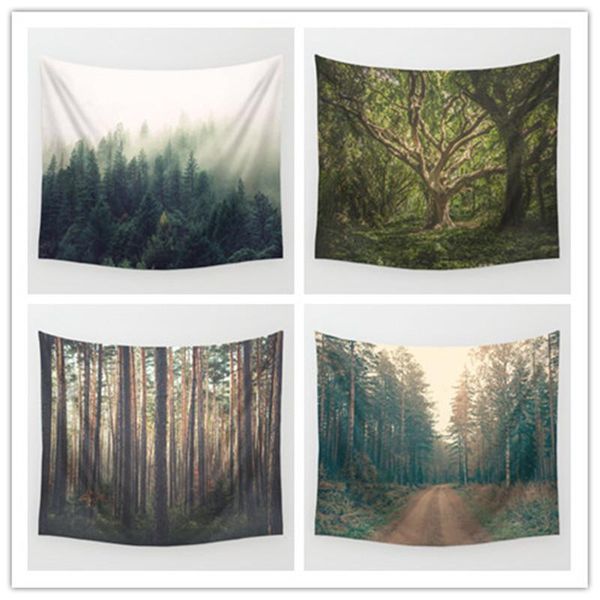 

tapestries yaapeet 1pc tree hanging tapestry pretty forest wall plant home decor polyester mountain for living room