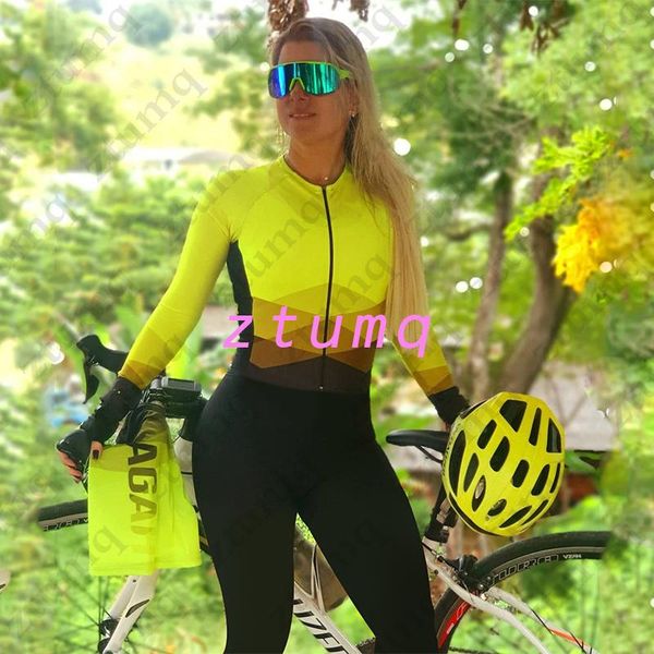 

racing sets autumn long sleeve cycling jumpsuit little monkey triathlon female bicycle riding sportwear bike mtb suit clothing ropa ciclism, Black;blue