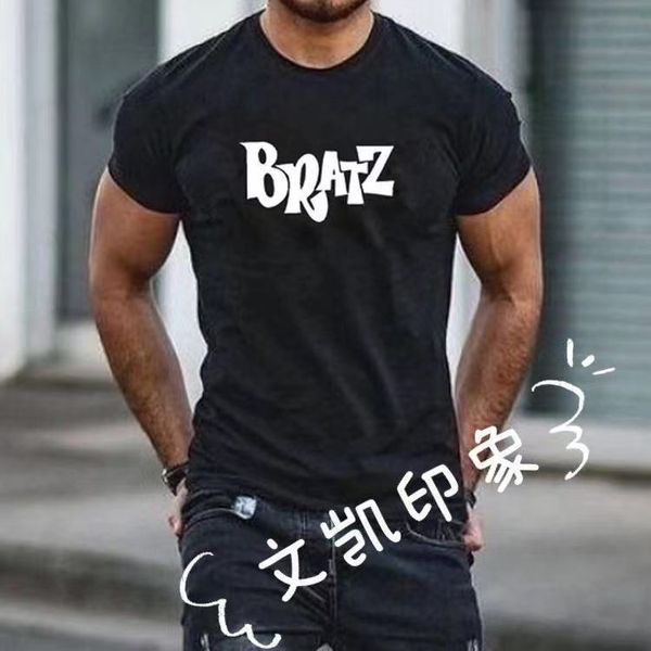 

t-shirt summer men's english alphabet printed t-shirt sports black loose large short sve shirt men's shirt, White;black