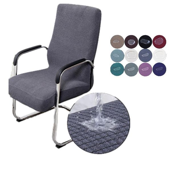 

elastic fleece chairs covers spandex anti-dirty waterproof washable removable office computer chair cover desk seat slipcovers