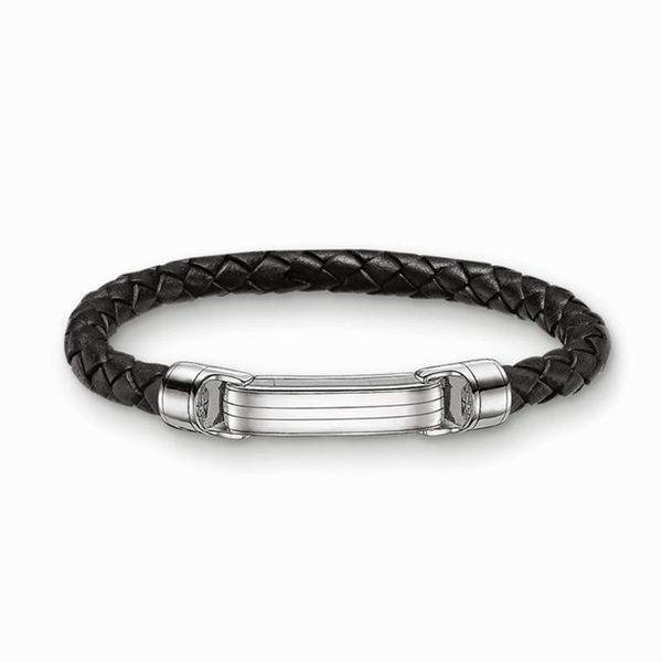 

cuff 7mm woven black leather bracelets casual/sporty style silver fashion good jewelry for women men gifts, White
