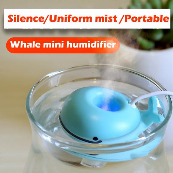 

humidifiers mini portable usb whale ultrasonic humidifier air purifier mist maker shaped for home office moisture