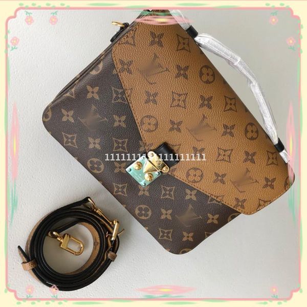 

988 gglvlouisvittonyslvutton luxury leather womens handbag designers metis shoulder bag cr, Red;black