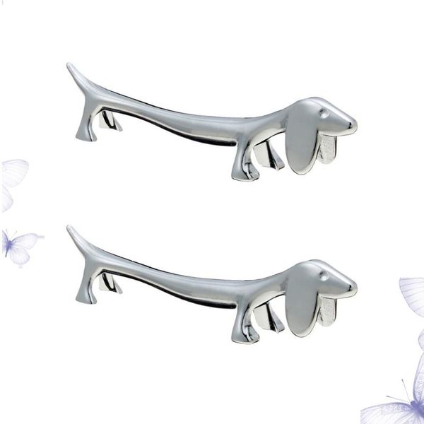

chopsticks rest silver animal stand rack spoon fork holder for home el (dog shape)
