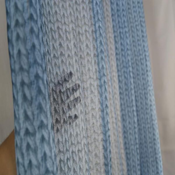 

curtain & drapes imitation linen sheer with 8 silver rings