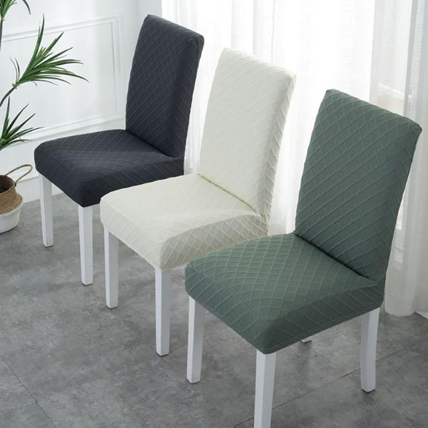 

jacquard dining chair cover kitchen el banquet party covers stretch spandex elastic seat case high quality