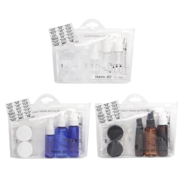 

pack of 6pcs travel bottles set, empty spray cream jars containers, storage &