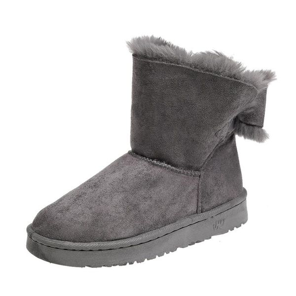 

boots 2021 winter snow women's plus velvet warm soft bottom thickened thick, Black