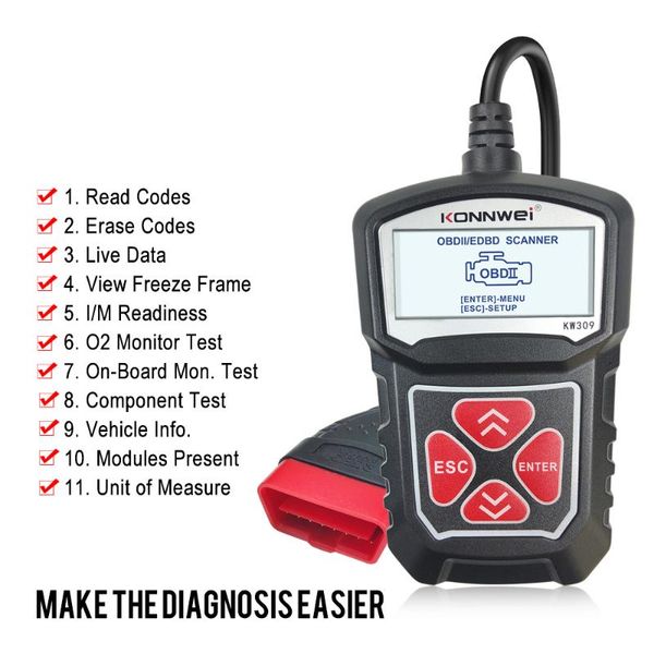 

code readers & scan tools obd2 reader car engine diagnostic for forester outback awd brz wrx s207 s206 elm327 scanner