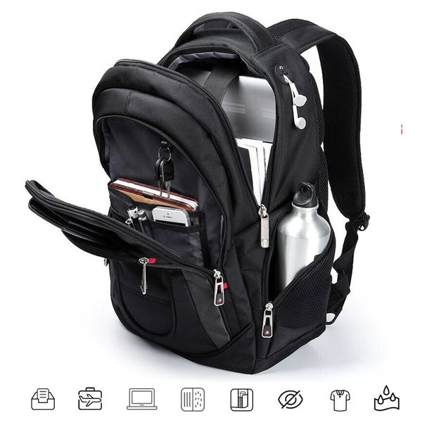 

15.6 inch waterproof lapbackpack men usb charging travel backpack women oxford rucksack male vintage school bag mochila new k726