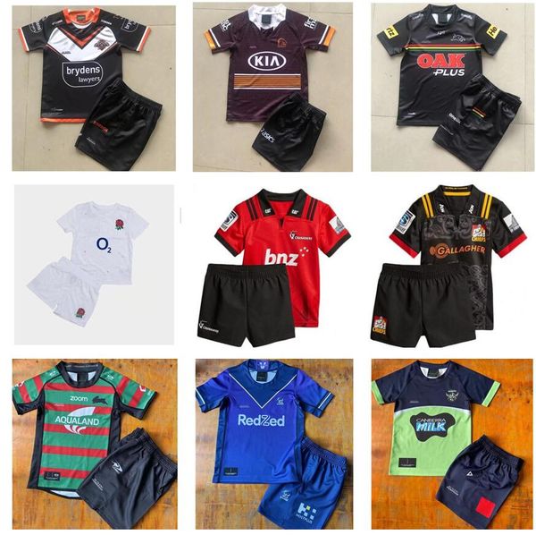 

wests tigers rugby jersey kids kit 2021 22 brisbane broncos penrith panthers canberra assaulter child nrl league jerseys, Black;yellow