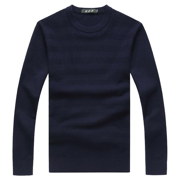 

warm sweaters men fashion striped casual o-neck thick cotton mens pullovers plus size -8xl for 4 colors men's, White;black