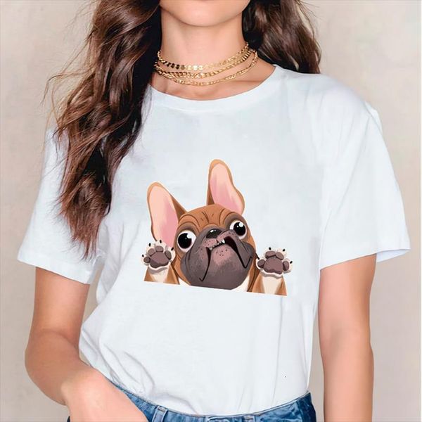 

men female tee dog cute mens t shirts love funny pet animal 90s casual fashion print lady graphic shirt, White;black