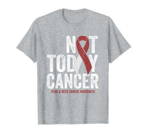 

Not Today Throat Oral Head and Neck Cancer Awareness Ribbon T-Shirt, Mainly pictures
