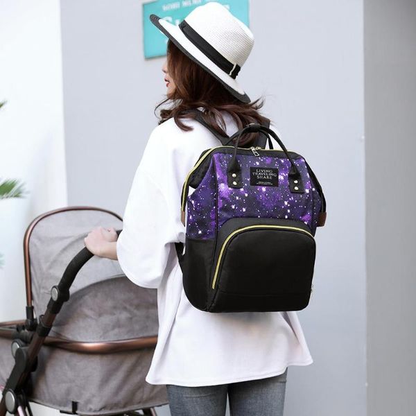 

diaper bags star sky print mommy maternity nylon nursing baby nappy travel backpacks