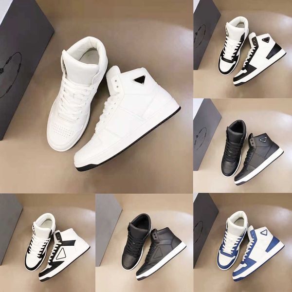 

autum winter lastest men high casual shoes classic black white leather comfortable flat soled outdoor sports trainers fashion basketball