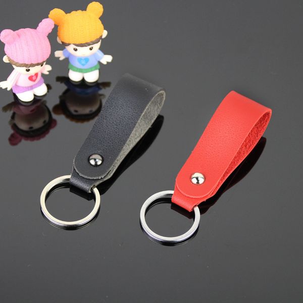 

creative car leather key chain small gift pendant bag accessories, Silver