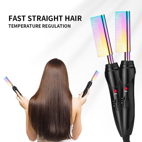 

electric straightening comb women curling dual-purpose hair straightener household beard styling for men brushes