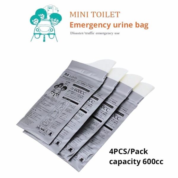 

car organizer 16pcs convenient mobile bathrooms 600ml emergency urine bag portable camping outdoor child toilet