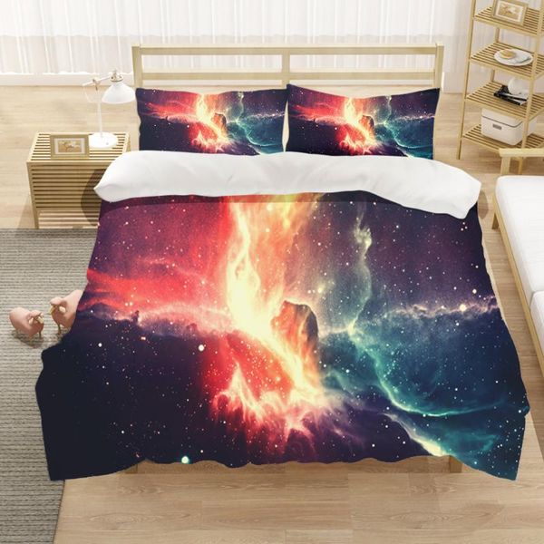

stars on the night sky 3pcs bedding sets full king twin  size bed sheet duvet cover set pillowcase without comforter