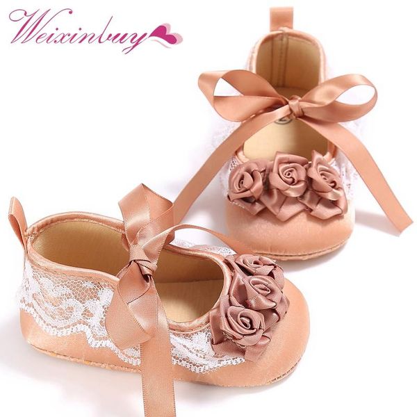 

first walkers born infant baby girl non-slip flower shoes soft sneaker prewalker