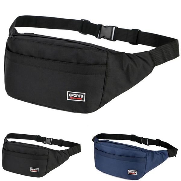 

noenname waterproof belly waist bum bag fitness running jogging cycling belt pouch sports hiking fanny pack bags