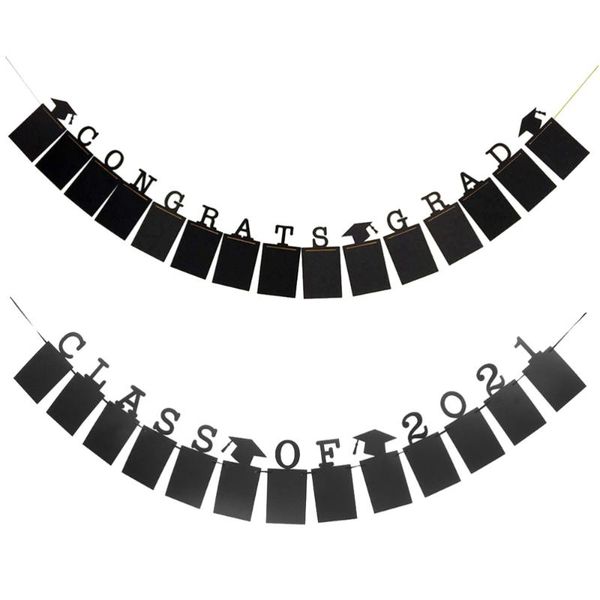 

party decoration 2 pcs decorative supplies banners stylish ceiling pendants (black)