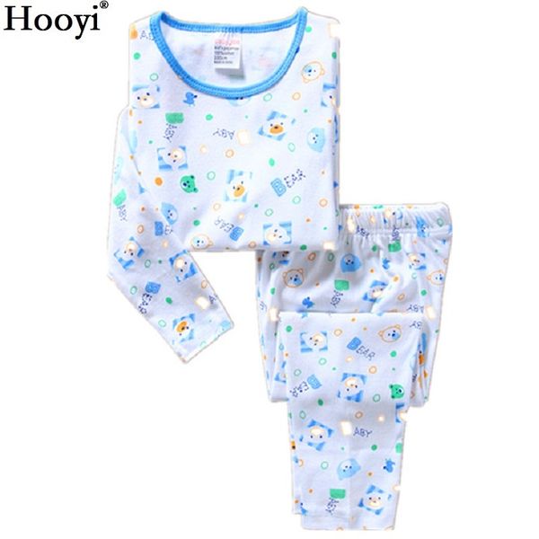 

baby boys pajamas suits cotton children home clothes sets boy tee shirts pants kids nightgown t-shirt trouser sleepwear 210413, Blue;red