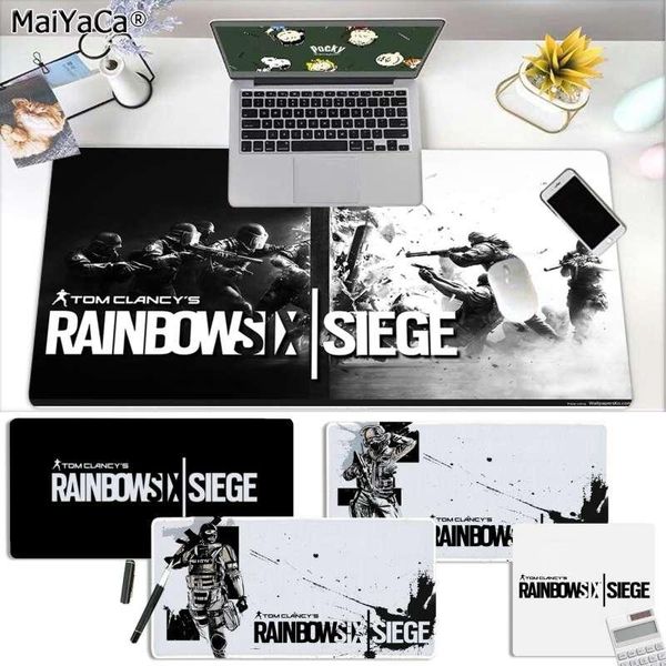 

mouse pads & wrist rests maiyaca design rainbow six siege unique deskpad game mousepad large keyboards mat