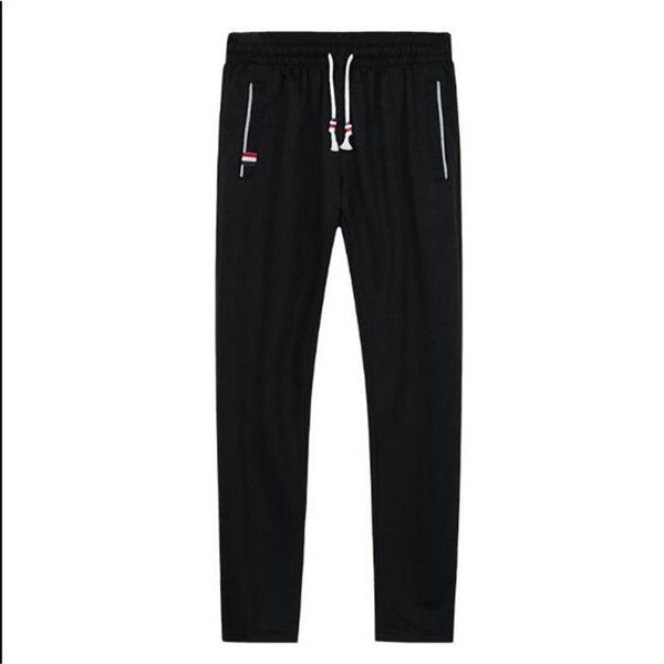 

men joggers spring autumn gyms sweatpants male casual trousers sporting bodybuilding man fitness loose tracksuit plus size men's pants, Black
