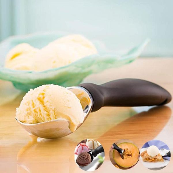 

spoons stainless steel ice -cream scoop with comfortable antie handle