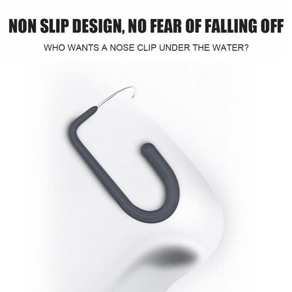 

durable swimming nose clip no-skid soft silicone steel diving wire sports for tools w o1m1