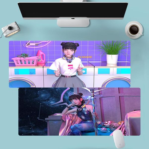 

mouse pads & wrist rests gamer pad computer manga pc cabinet gaming mats jyanme mousepad table gamers accessories anime desk mat pink