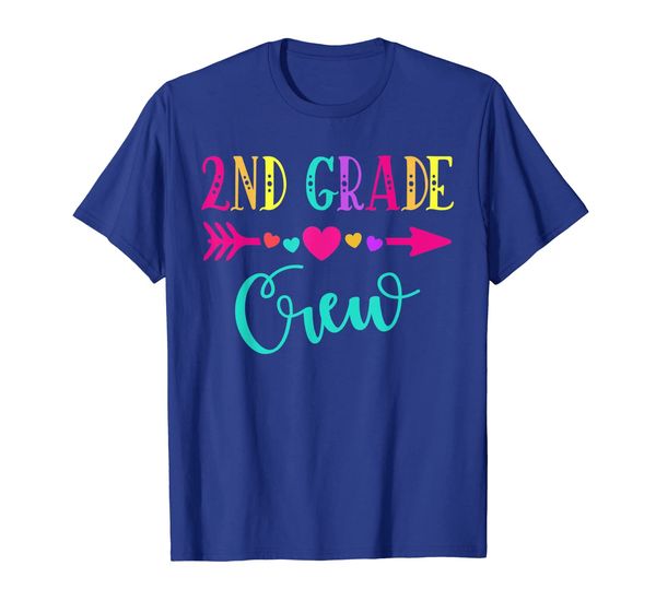 

second grade crew teacher 1st day of school t-shirt, White;black