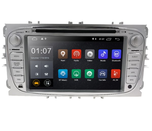 

car gps & accessories 7 inch android 10.0 dvd radio stereo navigation audio multimedia for mondeo focus s-max c-max galaxy kuga