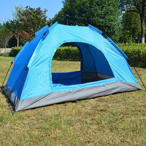 

tents and shelters single-layer double camping tent travel portable rest house to build elastic bomb automatic sunshade waterproof