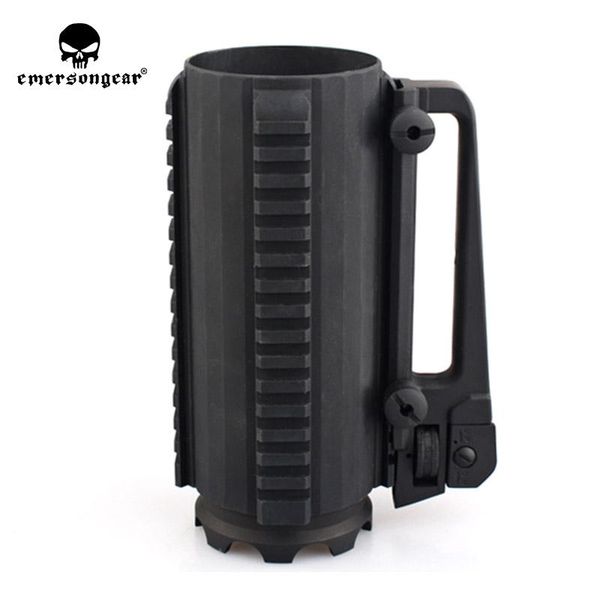 

water bottle emersongear tactical cup black aluminum outdoor mug 610ml portable hunting battle military detachable camping travel