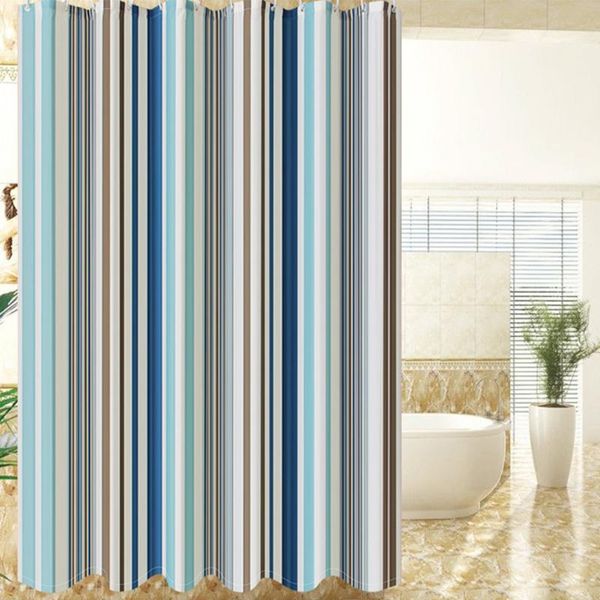 

shower curtains polyester thickened curtain striped bathroom toilet sanitary partition el waterproof mildew