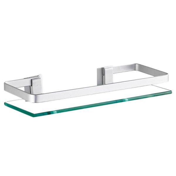

other home decor 1pc bathroom glass single layer storage shelf cosmetic toiletries holder