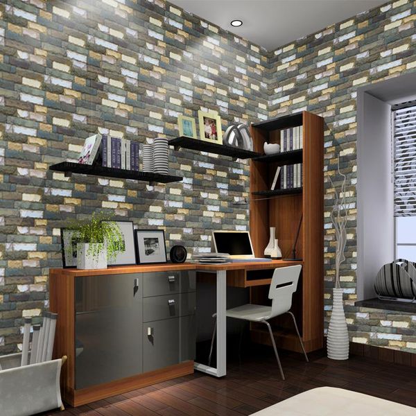 

wallpapers stone wall wallpaper roll papel de parede 3d living room background decor art paper st-1024
