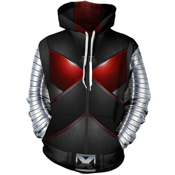 

quick selling death special bodysuit avenger hero series hooded bodysuit, Black